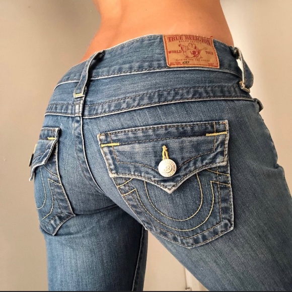 🥳 HP True Religion Twisted Seam Bell Bottoms 28 - Picture 1 of 7